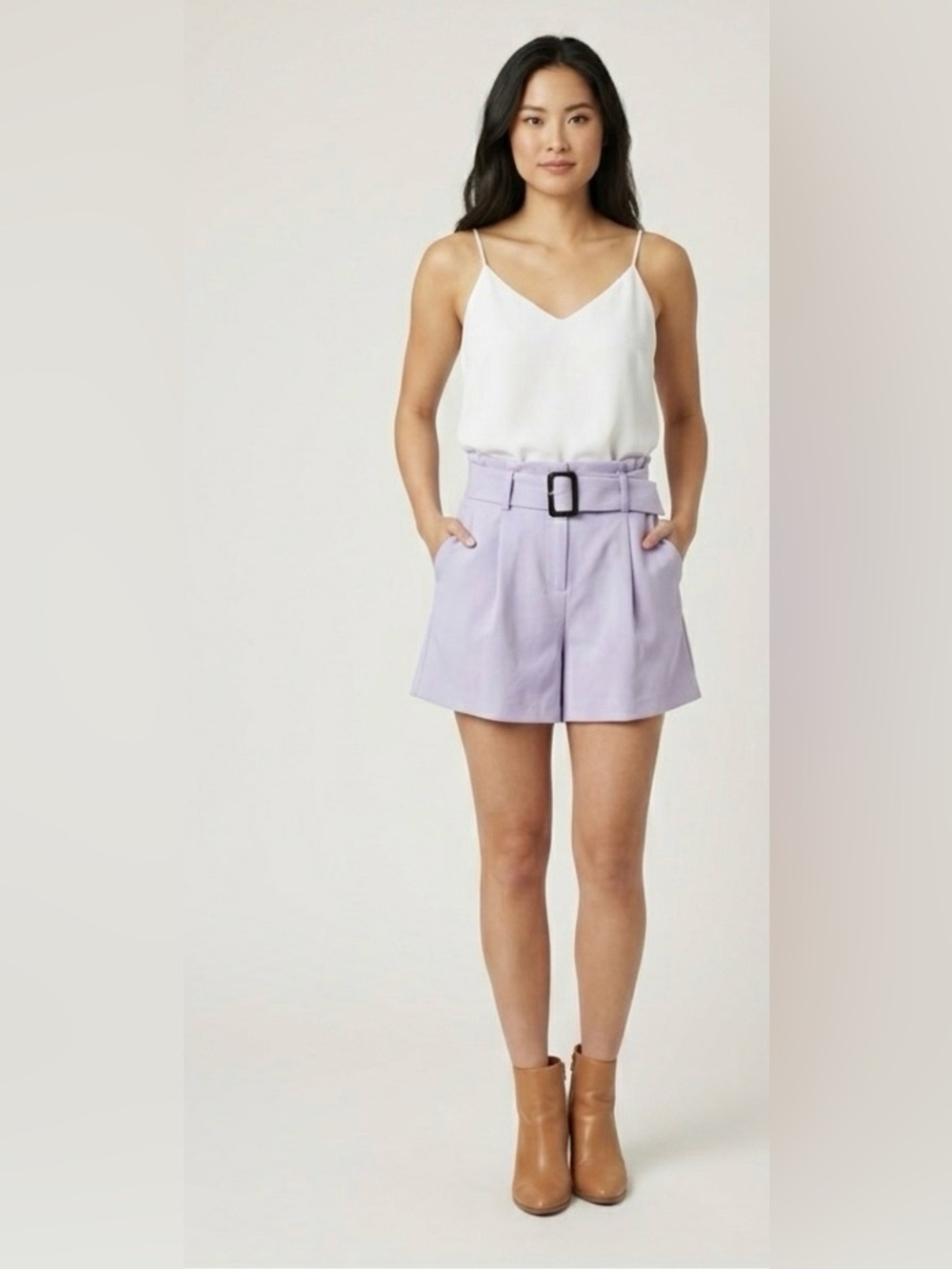 Staccato White Lightweight Chiffon Camisole